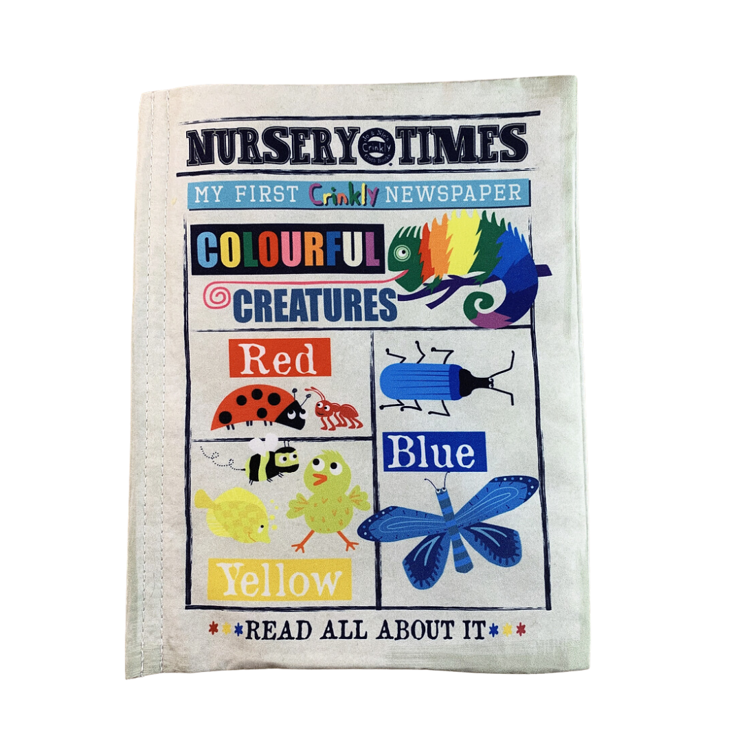 Crinkly Newspaper Colourful Creatures