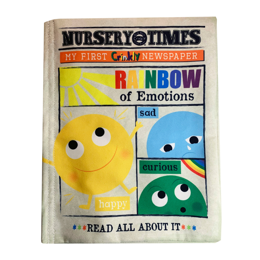 Crinkly Newspaper Rainbow of Emotions