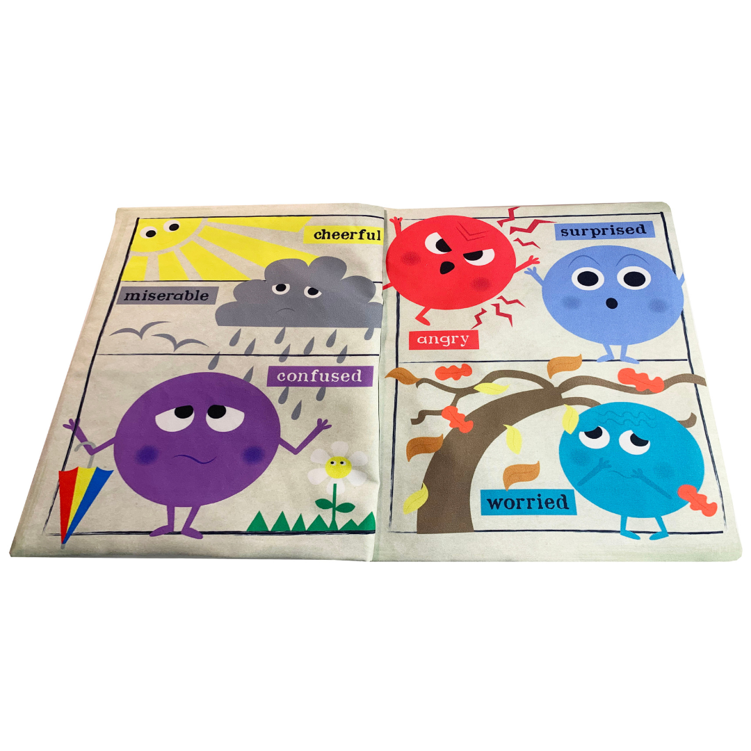 Crinkly Newspaper Rainbow of Emotions