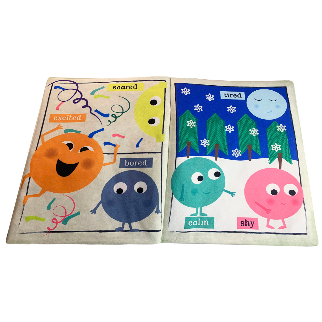 Crinkly Newspaper Rainbow of Emotions