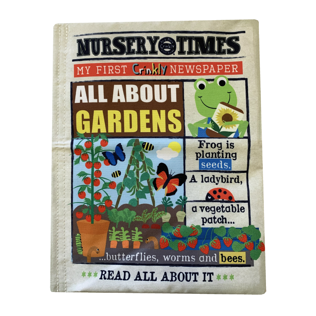 Crinkly Newspaper All About Gardens