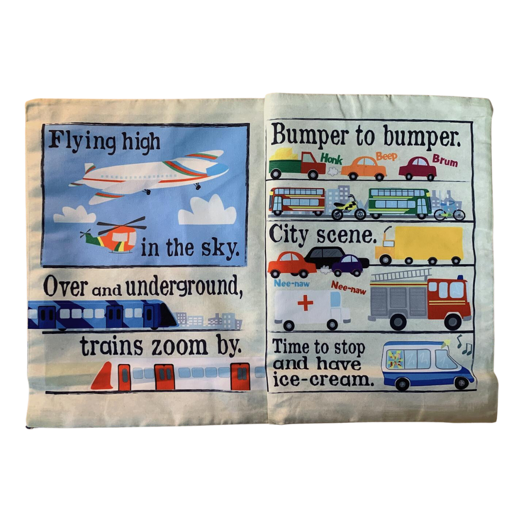 Crinkly Newspaper Busy Day on the Road