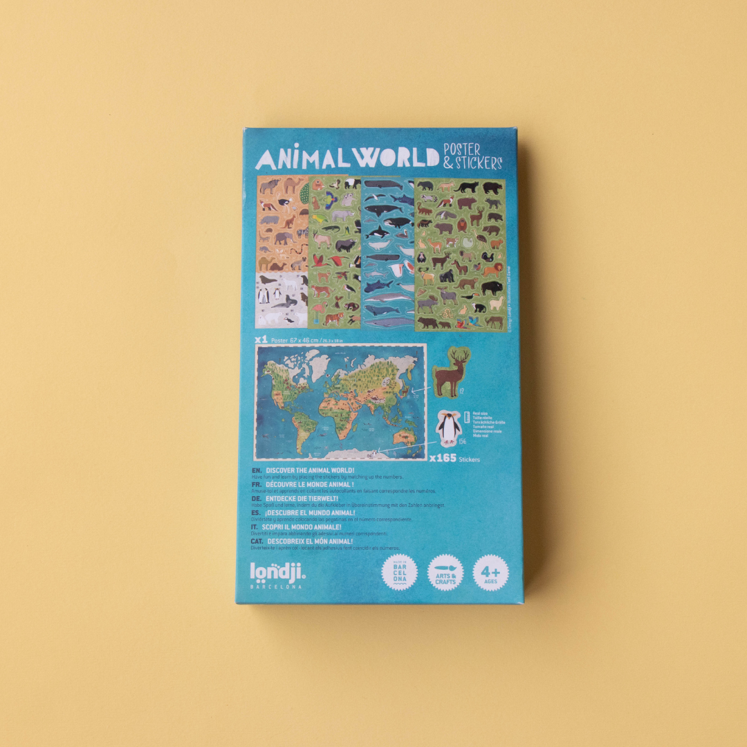 Animal World Poster & Stickers