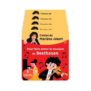 Marlène Jobert Les contes et grandes musiques set of 8 French Yoto audio cards with fairy tales and classical music for ages 5 to 7