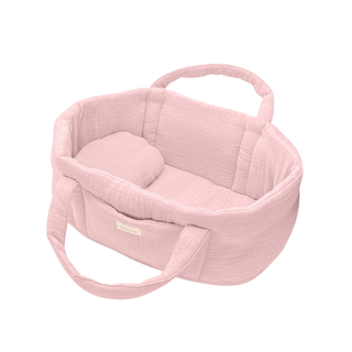 Doll Moses Basket with Pillow Strawberry