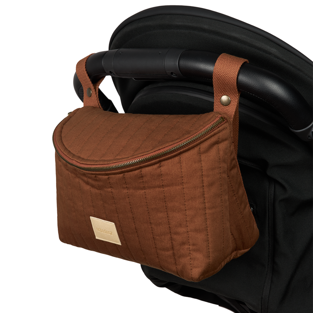 Hyde Park 2 in 1 Stroller Organiser Brick Brown