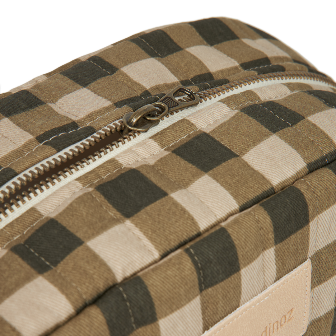Hyde Park Waterproof Vanity Case | Green Checks