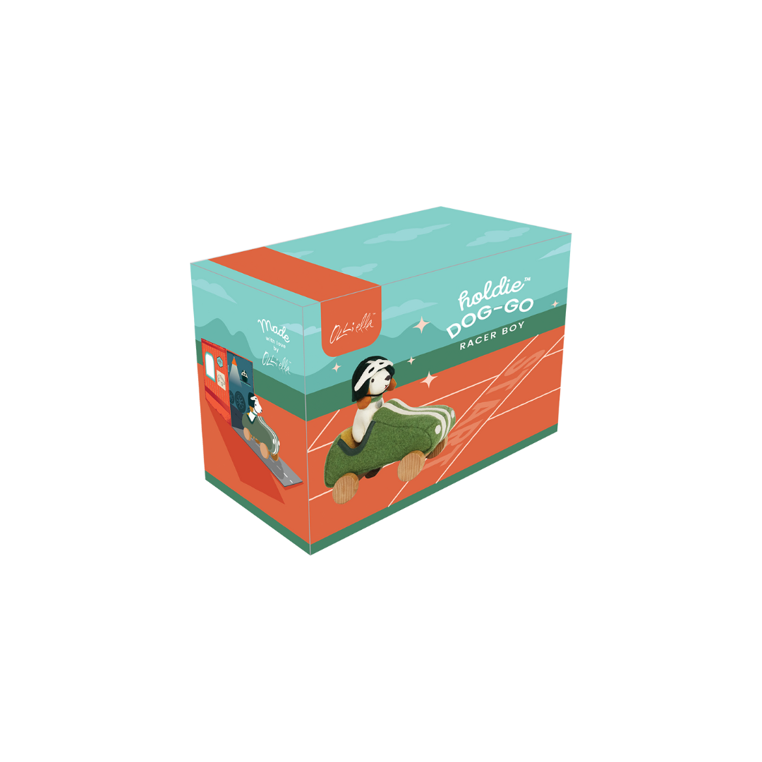 Olli Ella Holdie Dog-Go Racer Boy Green