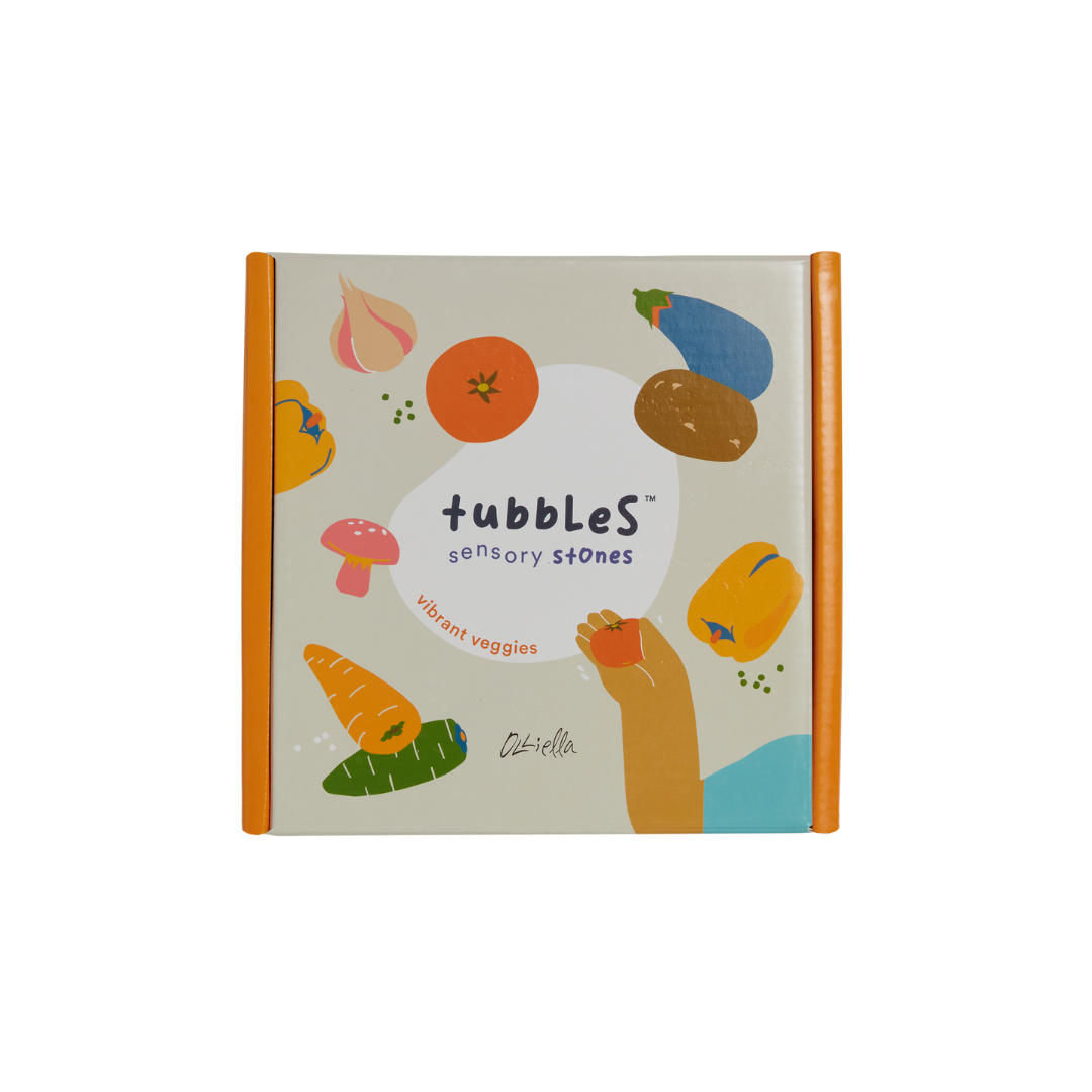 Tubbles Sensory Stones Vibrant Veggies