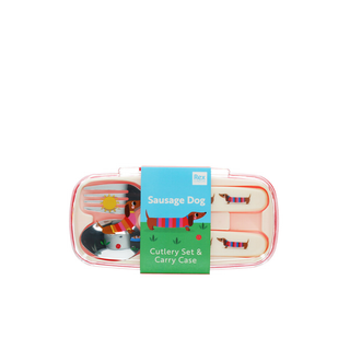 Children's Cutlery Set Sunny Sausage Dog