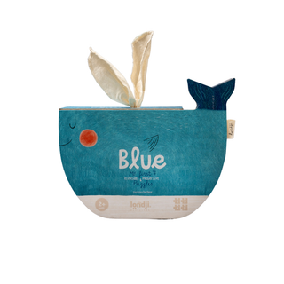 First jigsaw puzzle for toddlers with 7 progressive sea animal puzzles in gift box, Londji Blue Puzzle in eco-friendly FSC recycled cardboard, ages 2 plus, made in Spain