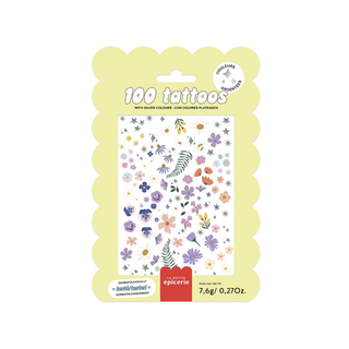 Flowers Temporary Tattoos Pouch