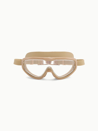 Swim goggles for kids with soft adjustable strap, Petites Pommes Hans Swim Goggles Dolce, clear underwater views at lessons and holidays