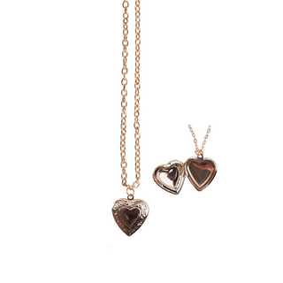 Children's locket necklace with opening enamel pendant for tiny treasures, nickel-free keepsake jewellery by Great Pretenders, ages 3 and up