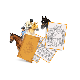 Kidydraw-Pad Drawing Refill Pack Horses