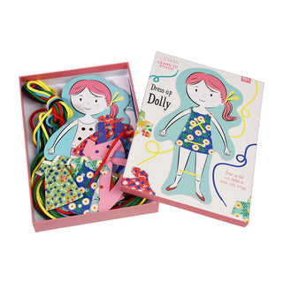 Sewing craft kit for kids with pre-cut felt and thread, Rex London Learn to Stitch Dress Up Dolly Kit, first stitches and a keepsake toy to show for it, ages 4 plus