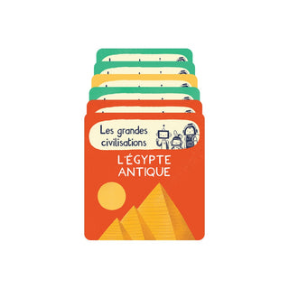 Screen-free French-language audio card for kids with stories and sound effects, Yoto Les BrainBots : Les grandes civilisations for Yoto Player and Yoto Mini, ages 3 plus