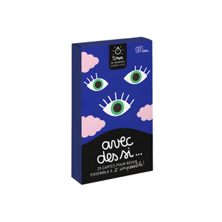 French what-if imagination cards for kids with 54 hypothetical scenarios, Minus Éditions Avec des Si pocket game, creative French language gift for French-speaking children, ages 5 plus