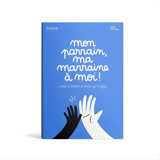 French godparent memory book 64 pages for godparents and godchildren, Minus Éditions Mon Parrain Ma Marraine hardcover keepsake, baptême and christening gift for families raising children in French