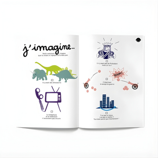 Diario da compilare per i nonni, con domande condivise in francese; Minus Éditions: un ricordo per conservare le storie di famiglia; regalo di compleanno per i nonni destinato alle famiglie francofone