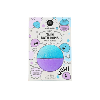 Twin Bath Bombs Blue and Purple