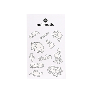 Colouring Tattoo Sheet Dinosaurs