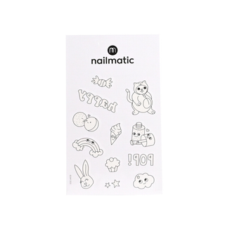 Colouring Tattoo Sheet Kawaii