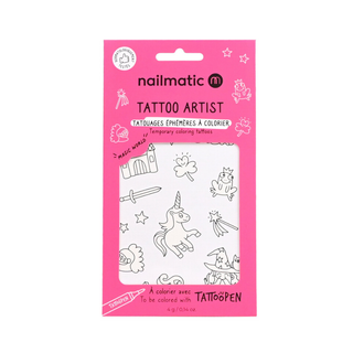 Colouring Tattoo Sheet Magic World