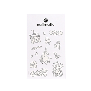 Colouring Tattoo Sheet Magic World