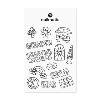 Colouring Tattoo Sheet Seventies