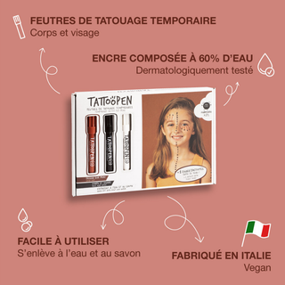 Tattoopen Set Drôle de Tribu