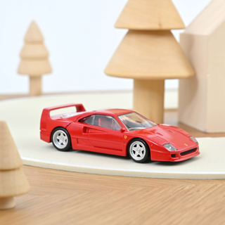 Die-cast Ferrari F40 toy car in classic red 1:43 scale, Norev Jet-Car 1987 supercar model for kids, dream car gift for young Ferrari fans aged 3 plus, designed in France