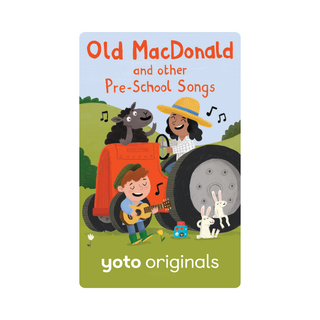 Old Macdonald Had a Farm and pre-school songs Yoto audio card with animal sounds for ages 0 to 4