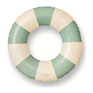 Inflatable swim ring for kids in soft matte colour, Petites Pommes Olivia Swim Ring 45cm Calile, hand-printed Danish float with repair patch for pool days