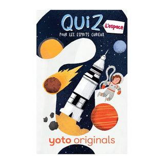 Screen-free French-language audio card for kids with stories and sound effects, Yoto Quiz pour les esprits curieux : L'espace for Yoto Player and Yoto Mini, ages 3 plus