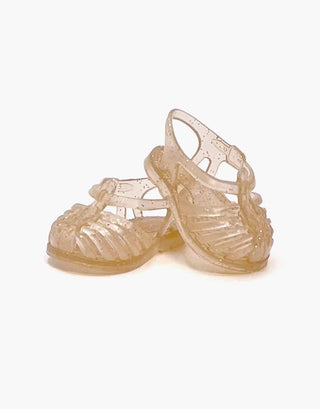 Doll accessory for Gordis dolls, Minikane Sun Doll Beach Sandals Glitter, made in France for doll dressing and pretend play, ages 2 plus