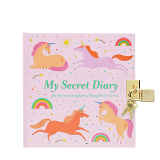 Secret Diary with Padlock Unicorn