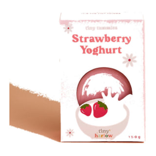 Magic doll food for kids with disappearing-food spoon trick, Tiny Harlow Strawberry Yogurt Magic Doll Food Bowl, realistic feeding play for doll mealtimes, ages 3 plus