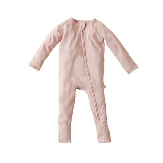 Beach Pink Organic Cotton Zip Romper