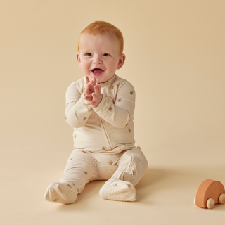 Bumblebees Organic Cotton Zip Romper