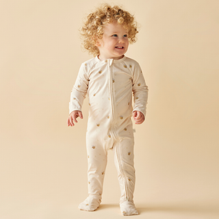 Bumblebees Organic Cotton Zip Romper