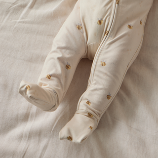 Bumblebees Organic Cotton Zip Romper
