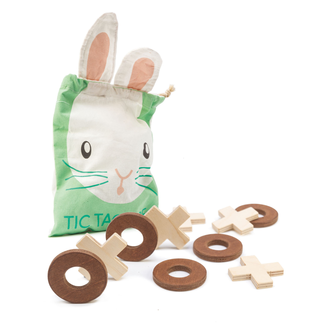 Wooden Tic Tac Toe Game for Kids