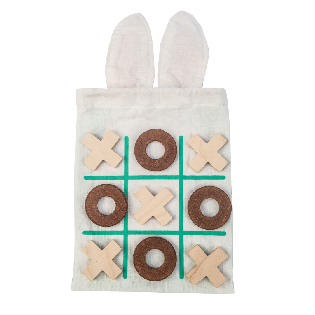 Wooden Tic Tac Toe Game for Kids