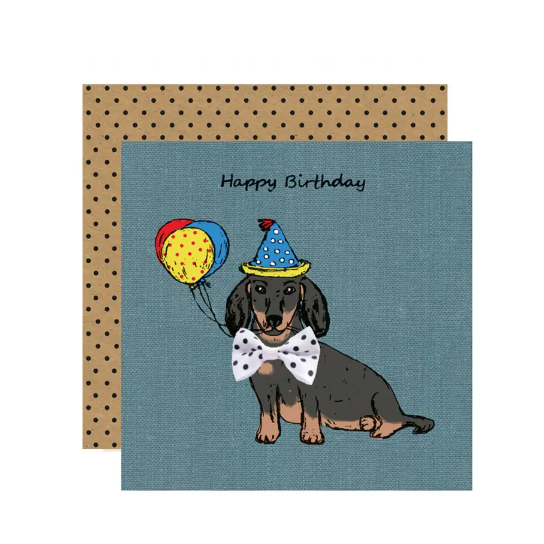 Dachshund Sausage Dog Birthday Greetings Card