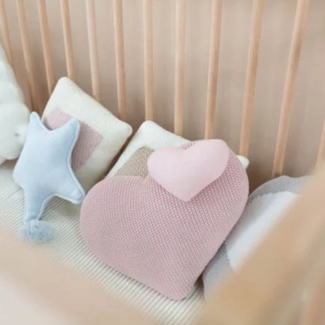 Knitted Cushion Love