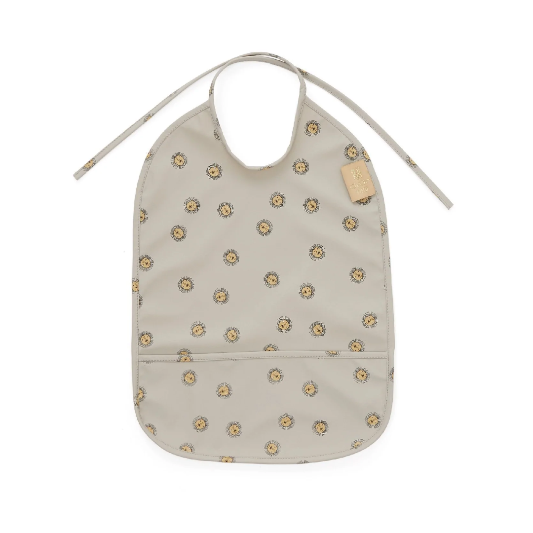 Bib Lion Grey