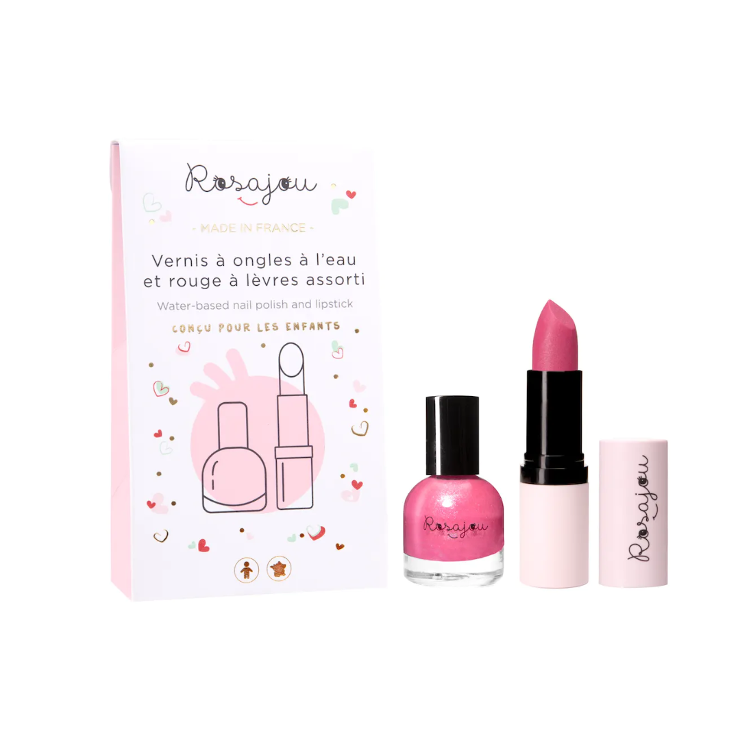 Buy wholesale Children's lipstick and pink water-based nail polish