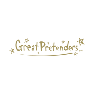 Great Pretenders logo, Canadian children's dress-up costume and pretend play brand, imaginative play accessories