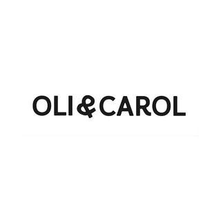 Oli and Carol logo, Barcelona natural rubber baby teether, rattle and bath toy brand, handmade from Hevea rubber